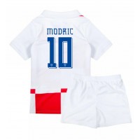 Dres Chorvátsko Luka Modric #10 Domáci pre deti ME 2024 Krátky Rukáv (+ trenírky)